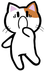 びっくりするねこ